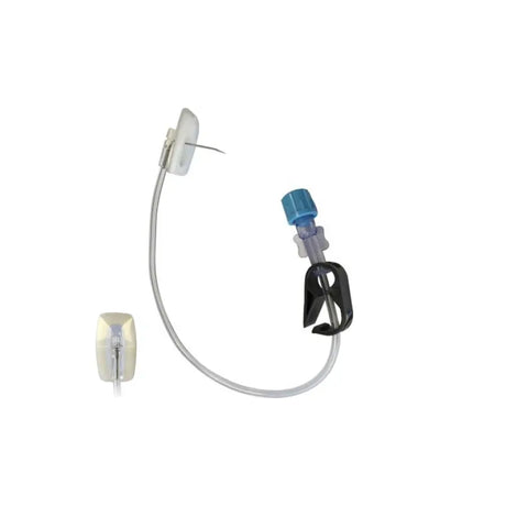 Image of Gripper Huber Infusion Set 22G x 1-1/4" 8 Inch Tubing Needleless Y-Site