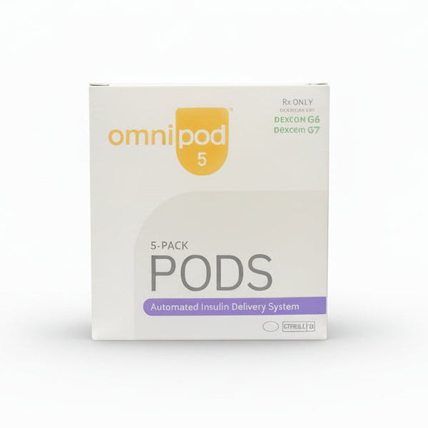 Omnipod 5 Pods Dexcom G6 & G7 Compatible (5 Pack)