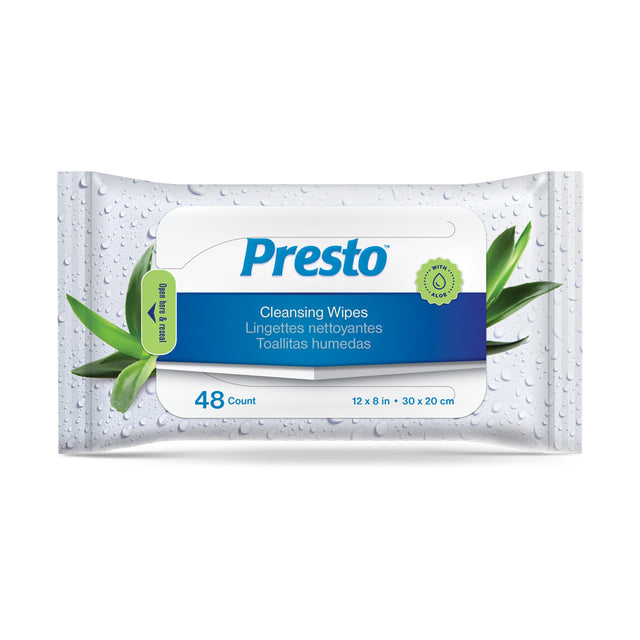 Image of Presto® Disposable Adult Washcloth, 8" x 12"