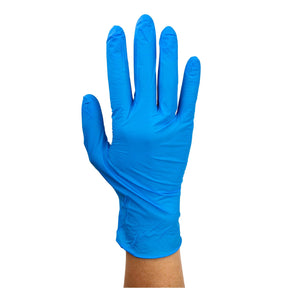 Image of Safe-Touch Nitrile Exam Gloves, Blue, Large, 100 count