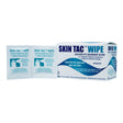 Torbot Skin Tac Adhesive Barrier Prep Wipes 407W latex-free hypoallergenic wipes for medical use.