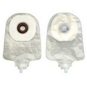 Image of Hollister One-Piece Urostomy Pouch with 1-1/2" Pre-Cut Convex Karaya 5 Skin Barrier, Transparent