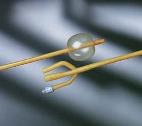 Image of 3-Way Silicone-Elastomer Coated Foley Catheter 18 Fr 30 cc