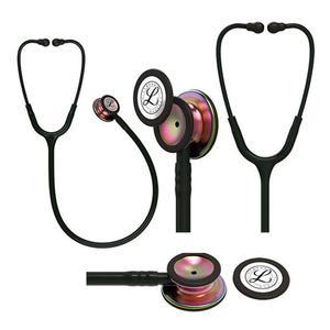 3M Littmann Classic III Stethoscope (5870) - Black Tube, Rainbow Finish Chestpiece