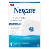 Image of 3M Nexcare™ Tegaderm™ Transparent Dressing, Latex Free 4" x 4-3/4" - Box of 4