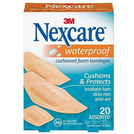 Image of 3M™ Nexcare™ Waterproof Cushioned Foam Bandage, Assorted, Tan