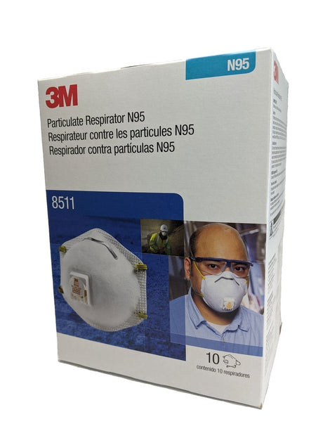 Image of 3M™ Particulate Respirator 8511, N95 - Box of 10