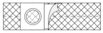 Image of 4" Cool Comfort Support Belt, Medium w/2 5/8" Opng