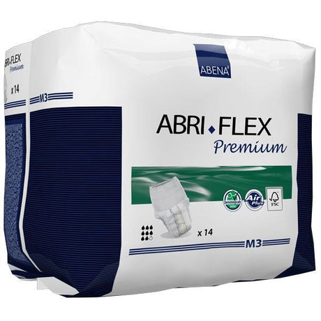 Image of Abena Abri-Flex M3 Overnight Protective Underwear Medium, 32" - 43"