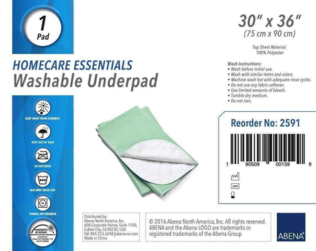 Image of Abena Essentials Washable Incontinence Underpad, 30" x 36"