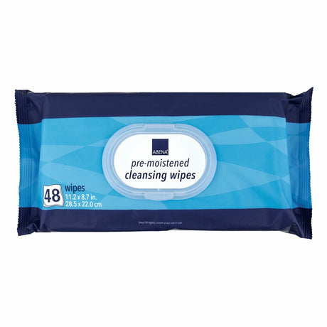 Image of Abena Scented Pre-Moistened Cleansing Wipes, Soft Pack