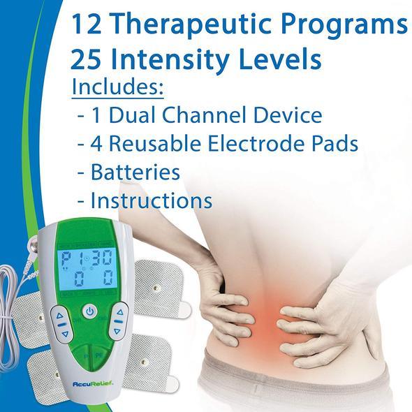 AccuRelief™ Complete 3-in-1 TENS Unit, EMS, Massager– Carex