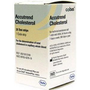 Image of Accutrend Cholesterol Test Strips 25/Vial