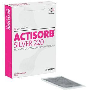 ACTISORB Silver Antimicrobial Dressing 2-1/2 inch x 3-3/4 inch Part no. 650220 (10/package) ACTISORB Silver Antimicrobial Dressing 2-1/2 inch x 3-3/4 inch Part no. 650220 (10/package)