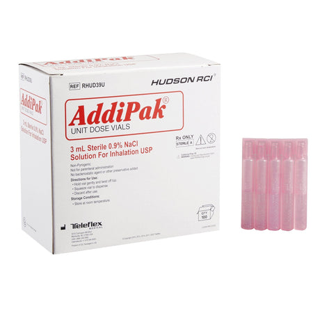 Image of Addipak® Unit Dose Solution 0.9% Saline (Red)