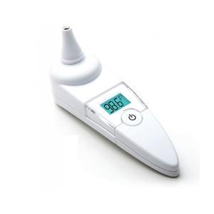 Image of Adtemp Tympanic IR Ear Thermometer, 6" x 1-1/5" x 1-3/5", Dual Scale, CR2032 Battery