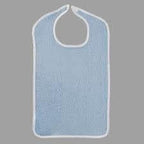 Image of Adult Bib with Velcro Closure, Blue, 18" x 30"