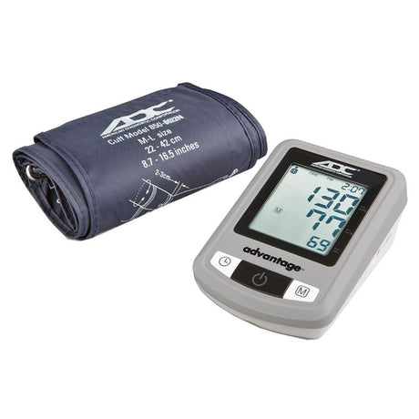 Image of Advantage Automatic Digital Blood Pressure Monitor, Large Adult, Navy, Latex Free