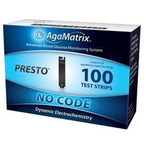 Image of AgaMatrix WaveSense™ Presto End-Fill Blood Glucose Test Strip (100 count)