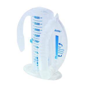 Image of AirLife Volumetric Incentive Spirometer with One-Way Valve, 4000 mL Capacity