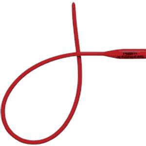 Image of Teleflex Medical Red Rubber Latex Robinson/Nelaton Catheter 8Fr 16" L, Sterile, Single-use