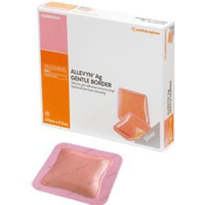 Image of ALLEVYN Ag Gentle Border Adhesive Dressing 5" x 5"