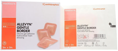 Image of ALLEVYN Gentle Border Adhesive Dressing 3" x 3"