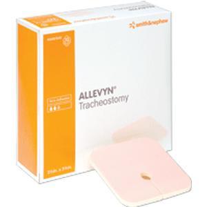 Image of ALLEVYN Tracheostomy Non-Adhesive Apertured Dressing 3-1/2" x 3-1/2"