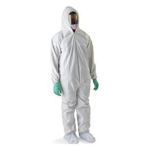 Image of Anti-Static Microporous Breathable Coveralls with Hood and Boots, 3X-Large