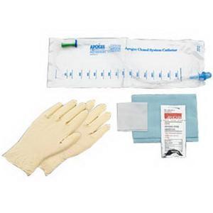 Image of Hollister Apogee Closed System Firm Intermittent Catheter Kit, 14Fr, 6"