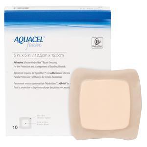 Image of Aquacel Gelling Adhesive Foam Dressing 5" x 5"