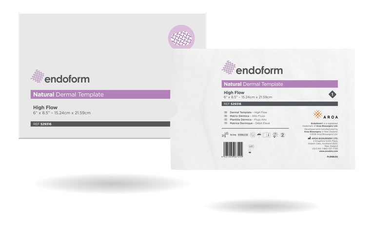 Aroa Biosurgery Endoform® Natural Dermal Template High Flow 6 #39 #39 x 8