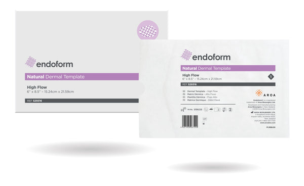 Aroa Biosurgery Endoform® Natural Dermal Template High Flow 6 #39 #39 x 8