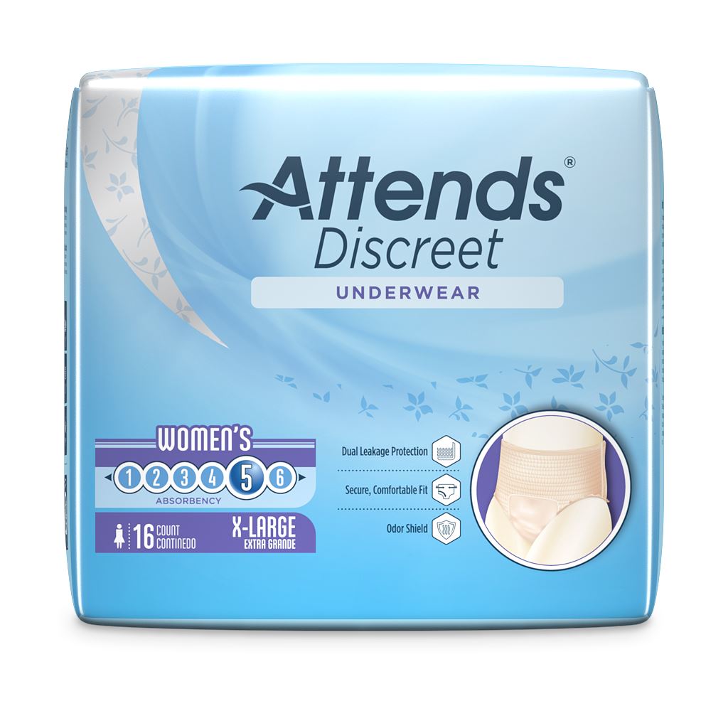 Attends Discreet Women's Underwear With DermaDry Technology – Save Rite  Medical
