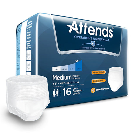 Image of Attends Overnight Underwear with Extended Wear Protection
