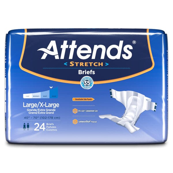 Image of Attends Stretch Briefs - Heavy Absorbency