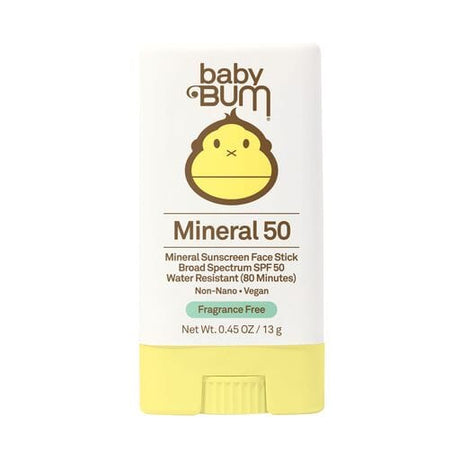 Image of Baby Bum® SPF 50 Mineral Sunscreen Face Stick, Fragrance-Free, 0.45 oz