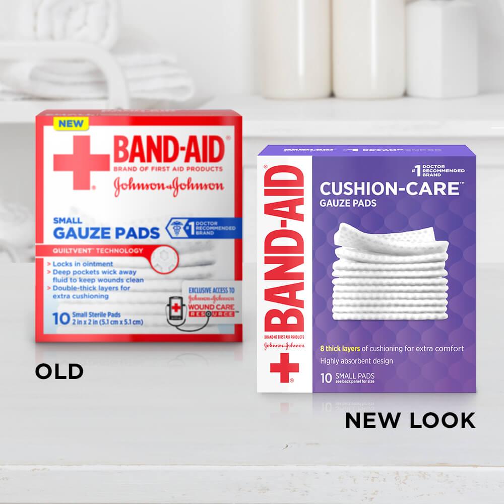 Image of BAND-AID® Brand CUSHION-CARE™ Gauze Pads 2in x 2in (10 count)