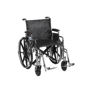 Image of Bariatric Sentra Extra Heavy-Duty Wheelchair with Detachable Desk Arms and Swing-Away Footrests