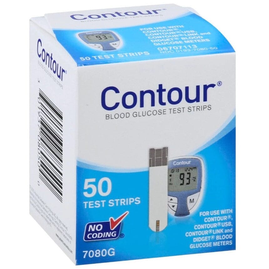 Image of Bayer Contour Glucose Test Strips (50 Count)