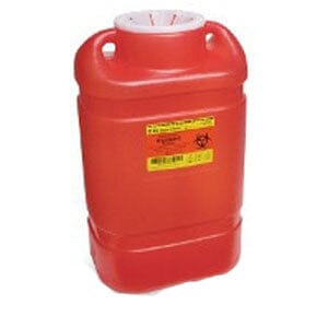 Image of BD Guardian One-Piece Sharps Collector System, 5 gal, Red, Vented Cap