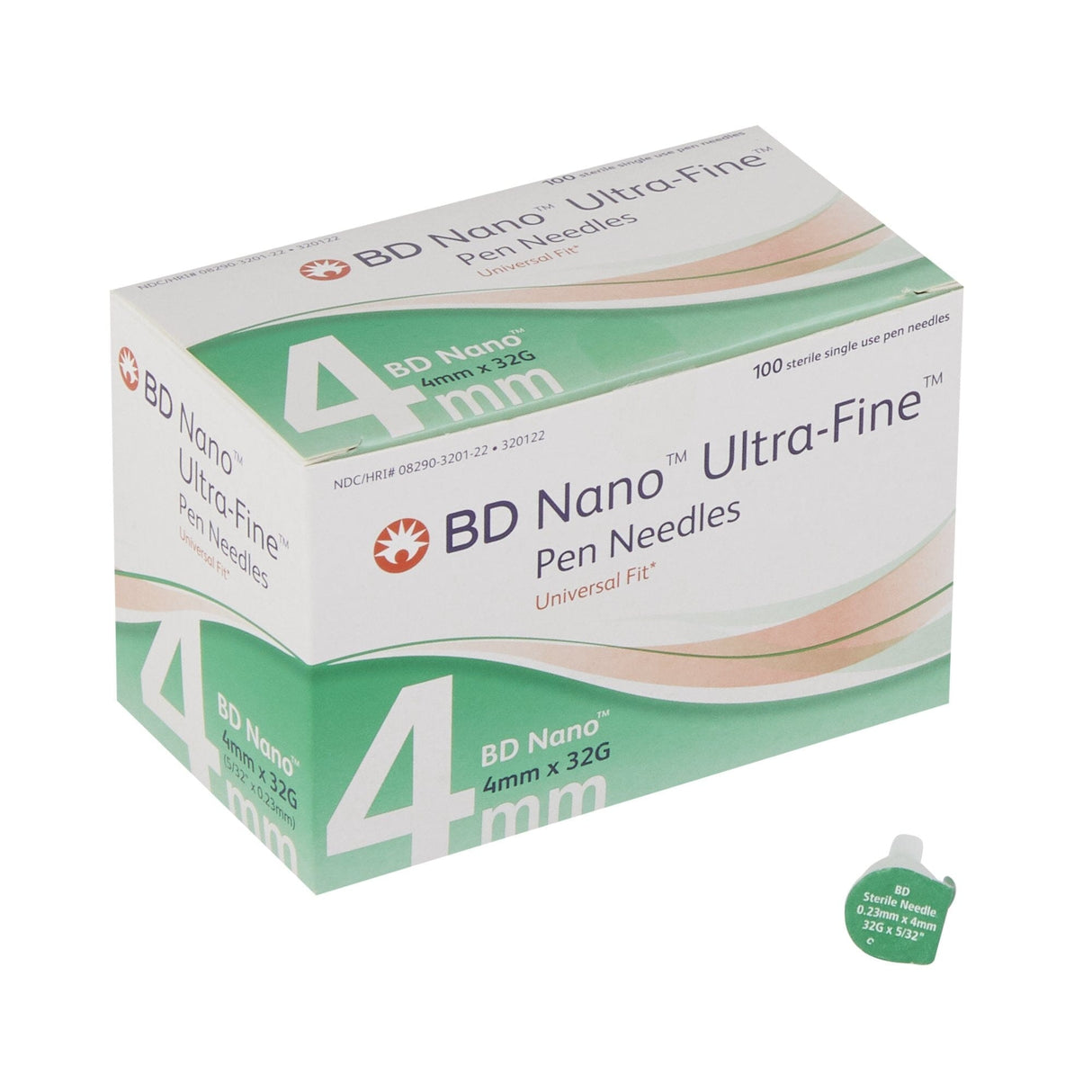 BD Ultra Fine PRO Pen Needles (32g x 4mm x 100s)