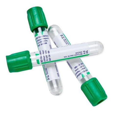 Image of BD Vacutainer Blood Collection Tubes with Sodium Heparin