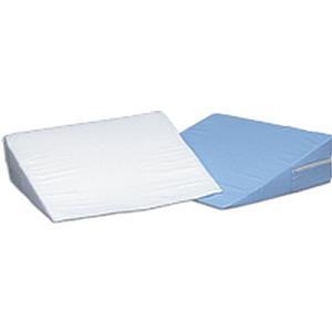 Image of Bed Wedge Cushion, Foam w/Blue Cover 12 X 24 X 24