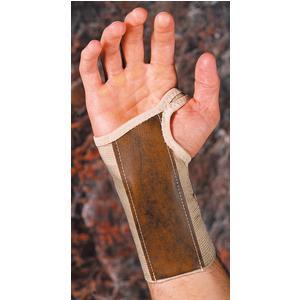 Image of Beige, Rt, Lg (3 1/2"-4") Elastic Wrist Brace,Stay