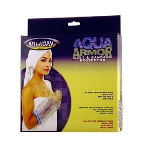 Image of Bell-Horn Aqua Armor Cast & Bandage Protector, 23", Transparent/Blue (Short Leg)