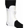 Image of Bell-Horn Lightweight Lace-Up Canvas Ankle Brace, Large, 10" - 11-1/2'', White