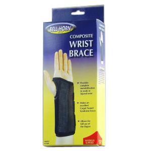 Image of Bell-Horn Right Composite Wrist Brace, Small 5-1/2" - 6-1/2" Wrist Circumference, Black