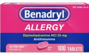Image of Benadryl Ultratab Allergy Relief Antihistamine Tablet