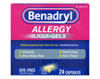 Image of Benadryl® Allergy LIQUI-GELS® Antihistamine Drug, Dye-Free (24 Count)